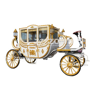 Calèche royale électrique rétro européenne sans chevaux pour sites touristiques, mariages et événements commerciaux - Product Image 3