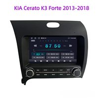 Autoradio Android 13 avec GPS intégré, CarPlay, caméra de recul, USB, support tableau de bord, garantie 1 an pour Cerato K3 Forte 2013-2018