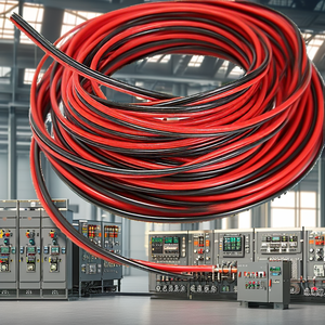 สายเคเบิล 2 ขา ขนาด 16 AWG สีแดงดำ สายหุ้มฉนวนซิลิโคน ทองแดงเคลือบดีบุก สายต่อพ่วงสำหรับสถานีไฟฟ้า 600V - Product Image 2