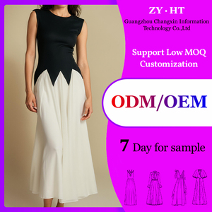 ZYHT 73023 Women Clothing Manufacturer Custom Maxi Dress Ladies <strong>Tulle</strong> a Line Long Sleeveless Tank <strong>Top</strong> Summer Casual Dress - Product Image 5