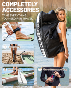 OEM ขายส่ง บอร์ดยืนพายแบบเป่าลม รุ่น Sup Surfboard ขนาด 11'*33''*6'' สำหรับเล่นเซิร์ฟ รุ่น BT02/1 ดีไซน์กว้างพิเศษ ขนาด 11' X 33'' - Product Image 6