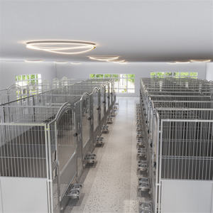 กรงสุนัขกลางแจ้งขนาดใหญ่ Aeolus USKN แบบเป็นมิตรกับสิ่งแวดล้อม พร้อมถาดพลาสติกแบบกดล็อคได้ ปรับขนาดได้ - Product Image 5