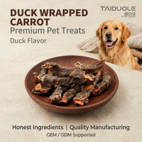 Friandises pour chiens au canard et à la carotte, personnalisables avec logo, marque privée OEM/ODM, riches en protéines, naturelles et saines, directement de l'usine