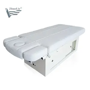 One Motor Electric Heating Beauty Spa Bed Massage Table Facial Body Care Lash Bed Salon Equipment