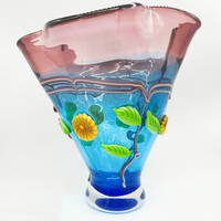 Vintage mund geblasen Murano Glas Blumenvase Modernes künstlerisches Design von Picasso für Home Decoration Arts