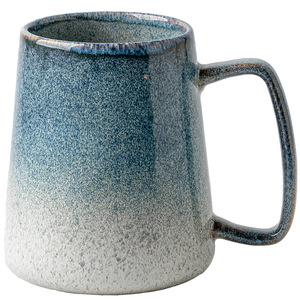 Tasse à thé en céramique personnalisée écologique vintage, glaçure réactive, tasse à café, tasse en grès rétro, tasses à cappuccino en vrac en céramique - Product Image 1