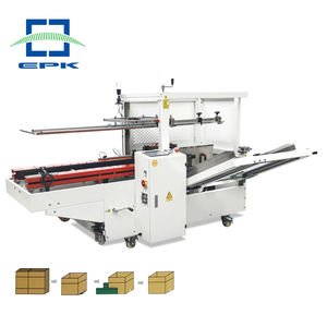 Automatische Servo formung Karton auf richter Pneumatisch angetriebene vertikale Hochgeschwindigkeits-Kasten öffnungs maschine - Product Image 1