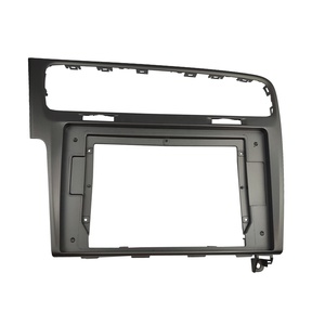Pour VOLKSWAGEN <span class=keywords><strong>GOLF</strong></span> <span class=keywords><strong>7</strong></span> 10.1 pouces cadre de l'autoradio Fascia conduite à gauche stéréo GPS lecteur DVD panneau d'installation tableau de bord Surround Kit - Product Image 1
