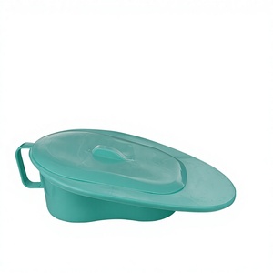 Inodoro de Plástico Grueso Moderno KS con Tapa, Tamaño Adulto, Fácil de Limpiar, Drenaje con Sifón en P, Montaje en el Suelo - Product Image 2