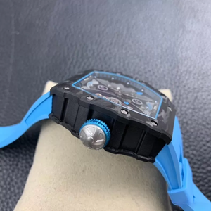 Montre Tourbillon en Fibre de Carbone 53-01 Style Polo Verre Saphir Vis en Titane Luxe Sport Édition Limitée Alarme Caoutchouc - Product Image 5