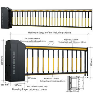 Elektrikli bom bariyerleri kapıları ağır asansör kapı endüstriyel ticari açık konut araç erişim kontrolü giriş/çıkış - Product Image 5