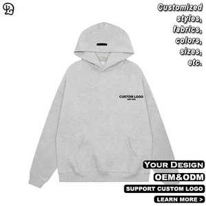 Felpa con cappuccio in pile da uomo con Logo personalizzato felpa con cappuccio Ultra morbida con maniche lunghe top abiti da uomo con tasche - Product Image 4