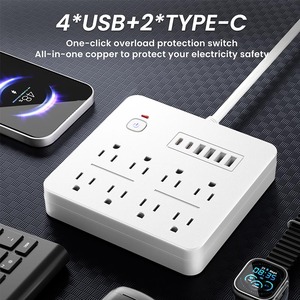CY-08 chúng tôi tiêu chuẩn sạc Adapter tất cả trong 1 đa cổng điện dải hộ gia đình văn phòng du lịch 14 lỗ USB cắm ổ cắm - Product Image 3