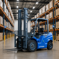 Gudang Distribusi Penanganan Pallet Baterai Lithium Chassis Kompak Liftron CPD20 2000kg 2 Ton Forklift Elektrik