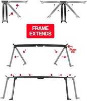 But de Foot en Fibre de Verre Réglable Ultra Robuste Grande Taille 6*4FT pour Enfants