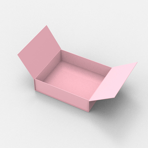 Boîtes d'emballage pliantes personnalisées, boîte cadeau magnétique rose de luxe, logo, boîte rigide en carton, style <span class=keywords><strong>livre</strong></span> - Product Image 3