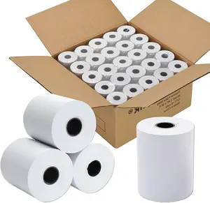 Chinese supplier blank thermal 65g 57mm x 40 mm Cash Register Paper rolls for pos terminal