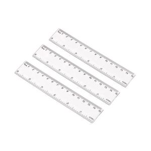 Regla Recta Transparente de Plástico de 15 cm con Escala Personalizada, Promoción para Herramientas de Medición - Product Image 1