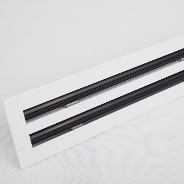 Modern 6''x4'' Aluminum Alloy Linear Slot Diffuser 2-Slot HVAC Standard Air Vent Register & Grille Stylish Design