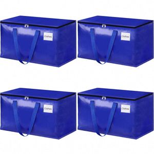 Bolsas de Almacenamiento Extra Grandes y Resistentes de Polipropileno Ecológico (PP/PE) Tejido para Mudanza y Ropa, con Cierres - Product Image 6