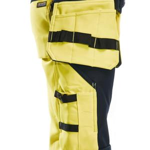 BLAKLADER - 156725173389C50 Pantalones artesanos Softshell Hi-Vis Amarillo/Azul marino-EAN 7330509405529 ROPA DE TRABAJO DE 2017 - Product Image 4