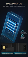 Serrure de porte intelligente à empreintes digitales en fer haute sécurité Rixiang A8 avec code RFID et ouverture par combinaison pour portes en bois - Entrée sans clé