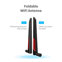 Adaptateur Hotspot 4G LTE longue portée 300 Mbps, antenne WiFi USB 5 dBi, antenne de communication extérieure en caoutchouc