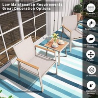 Tapis réversible en polypropylène tissé, nouveauté, imperméable, lavable, pour l'extérieur, voyage, maison, jardin, patio, cour, terrasse, pique-nique