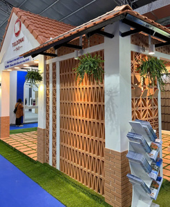 Vente en gros de tuiles en terre cuite personnalisables Design traditionnel vietnamien pour la décoration extérieure d'immeuble de bureaux EXW - Product Image 3