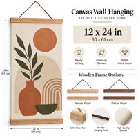 Dayanıklı Modern Çevre Dostu El Yapımı UV Baskılı MDF Ahşap Poster Askısı (Kanvas Sanat Sergileme İçin) (12/16/20/24 İnç)