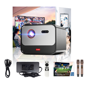 โปรเจกเตอร์อัจฉริยะ1080p DLP <span class=keywords><strong>4K</strong></span> BT WiFi รองรับ Android 13 Google TV 3D พร้อม <span class=keywords><strong>Netflix</strong></span> X5รุ่น2G RAM โฮมเธียเตอร์ - Product Image 4