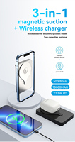 Paquete de batería de carga inalámbrica magnética de tendencia Banco de energía inalámbrico magnético 10000mAh Banco de energía inalámbrico ultra delgado