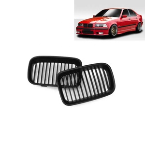 Acabado negro mate Abs rejilla delantera <span class=keywords><strong>de</strong></span> abeto para Bmw Serie 3 Lci E36 sola tira 1991-1997 - Product Image 4