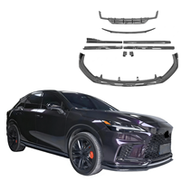 Kit carrosserie en fibre de carbone style AIM pour Lexus RX500 : Lame avant, jupes latérales, spoiler, diffuseur