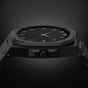 Reloj de Cuarzo para Hombre con Esfera Negra Clásica y Números Arábigos, Logotipo Personalizado al por Mayor, Fabricante OEM, Montre Arabe - Product Image 4
