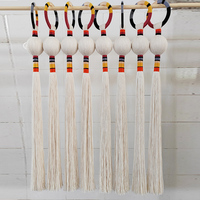 14*100cm Single Knot Makramee Wandbehang Wand kunst Home Apartment Schlafzimmer Kinderzimmer Wohnzimmer Geschenk idee Dekoration EH2401013