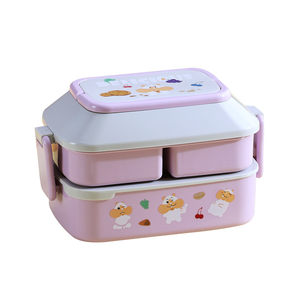 Boîte à lunch portable mignonne à compartiments, motif dessin animé, qualité alimentaire, vente en gros, modèle 2026, très populaire - Product Image 5