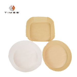 Revestimiento de papel desechable <span class=keywords><strong>AirFryer</strong></span>, platos de cocina y fiesta cuadrados redondos, bandeja de papel para freidora de aire reciclable, precio de fábrica - Product Image 2