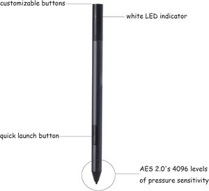 Lápiz Óptico Activo PN557W para Portátiles Dell 2 en 1, Compatible con Latitude 5285/5289/5290/7285/7400 y XPS 15 9365/9575 - Product Image 1