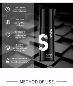Fabricants Marque privée Huile parfumée <span class=keywords><strong>Spray</strong></span> de brillance <span class=keywords><strong>Laque</strong></span> à forte tenue inoffensive pour homme <span class=keywords><strong>ou</strong></span> femme <span class=keywords><strong>Laque</strong></span> pour cheveux - Product Image 6