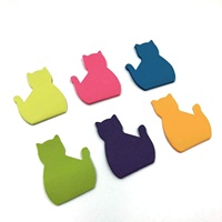 Chat Trombones et Silhouette En Forme De Chat Ensemble de Notes Autocollantes Bureau Accessoires De Bureau