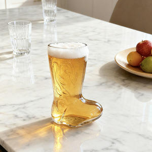 Fabrieksgroothandel Creatieve Wijn- en Whiskyglazen Op Maat, Onregelmatig gevormde, Veilige Verpakking, Chinese Laarsvormige Biermokken - Product Image 2