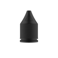 Bouteille de licorne PET Chubby Gorilla 30ML CRC et bandes de rupture inviolables (bouteille noire translucide/fermeture noire opaque)