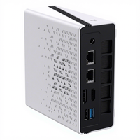 CHUWI UBox Mini Desktop DDR5 SSD Baru dengan Windows 11 Pro Prosesor Hexa Core AMD Radeon 660M Hemat Ruang untuk Kantor VESA Mount