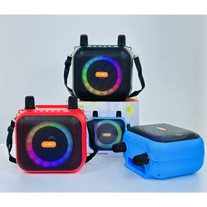 2 Mic altoparlante Karaoke altoparlante portatile microfono senza fili cambia voce colorato LED luce cantare per la casa dei bambini adulti - Product Image 5