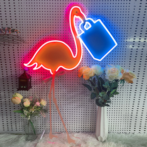 LED Neon <b>Light</b>, multi-color <b>wall</b> decor, <b>plug</b> powered, static display, ideal for bar decoration. - Product Image 1