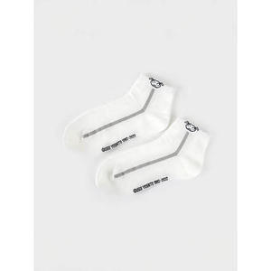 Chaussettes d'hiver confortables taille unique pour femmes avec imprimé jacquard à la cheville avec logo personnalisé tricoté à usage quotidien décontracté poignets - Product Image 1