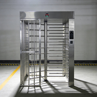 Tourniquet pleine hauteur anti-collision avec reconnaissance faciale, carte RFID et code QR, prenant en charge plusieurs méthodes d'identification