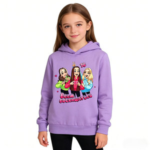 Felpa con Cappuccio per Ragazze Adolescenti, Motivo Cartoon, Tema Amicizia, Pullover per Bambini, Vendita all'Ingrosso - Product Image 4