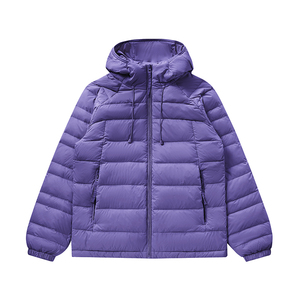 เสื้อแจ็คเก็ตดาวน์แบบกำหนดเอง ทรงเข้ารูป มีฮู้ด กันลม อุ่นสบาย บุด้วยผ้าฟลีซ เหมาะสำหรับเล่นกีฬา วิ่งออกกำลังกายกลางแจ้ง - Product Image 3